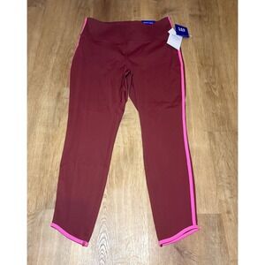 Joylab Maroon Leggings Pink Stripe